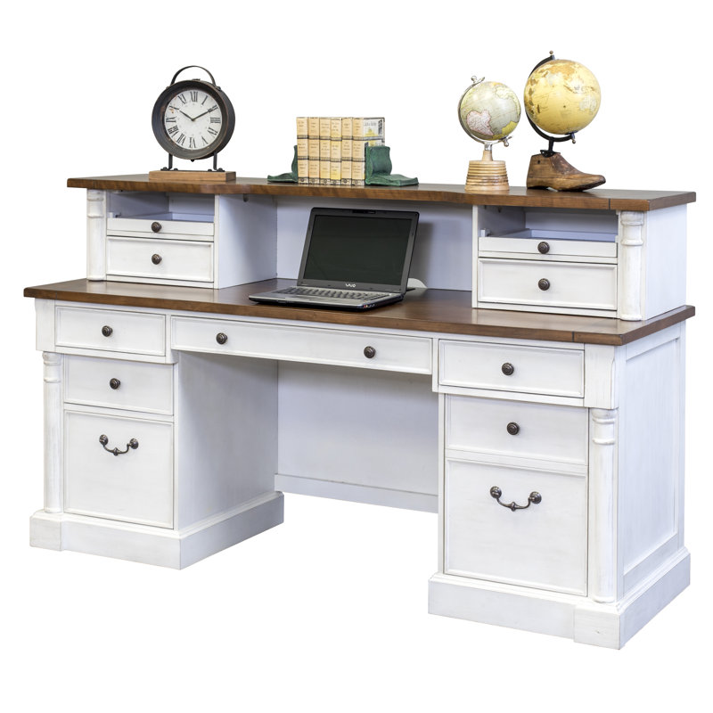 Chmura Executive Desk With Low Hutch & Reviews Birch Lane